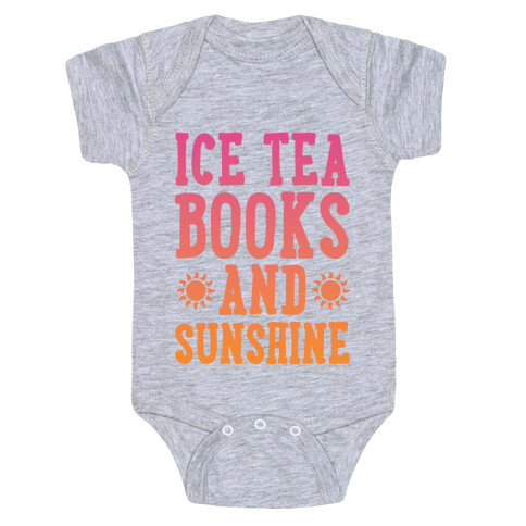Ice Tea, Books and Sunshine Baby One-Piece