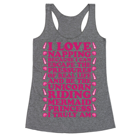 I Love Napping Racerback Tank Top