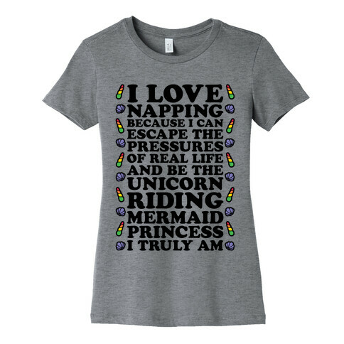 I Love Napping Womens T-Shirt