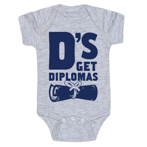 D's Get Diplomas Baby One-Piece