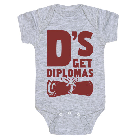 D's Get Diplomas Baby One-Piece