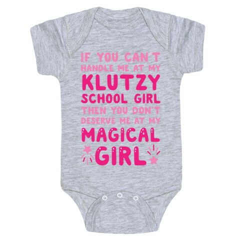 If You Can't Handle Me At My Klutzy School Girl Baby One-Piece