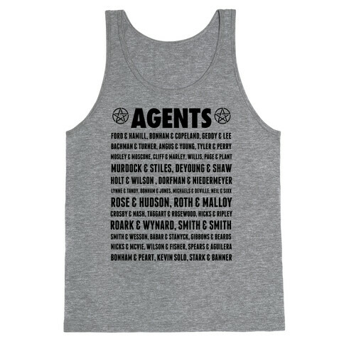 Winchester FBI Agents Tank Top