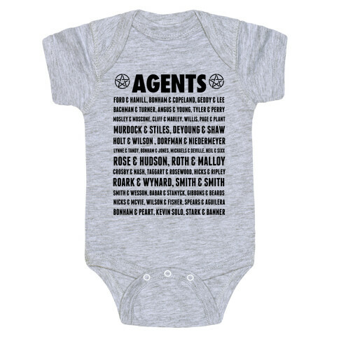 Winchester FBI Agents Baby One-Piece