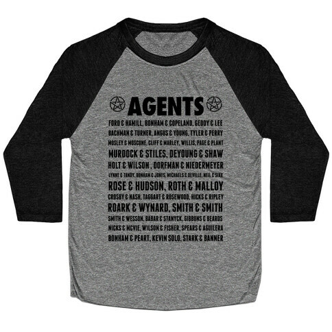 Winchester FBI Agents Baseball Tee