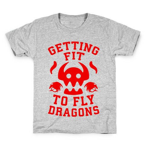 Getting Fit to Fly Dragons Kids T-Shirt