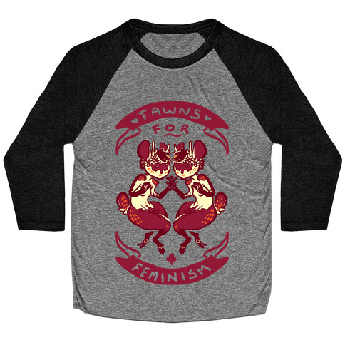 Fawns For Feminism Baseball Tee