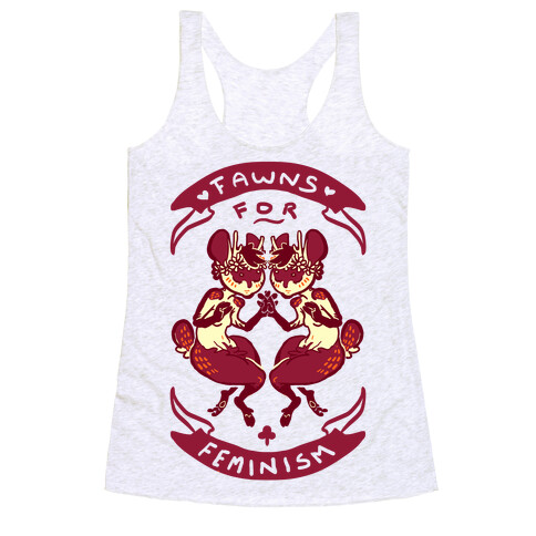 Fawns For Feminism Racerback Tank Top