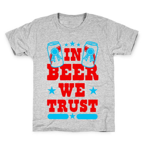 In Beer We Trust Kids T-Shirt