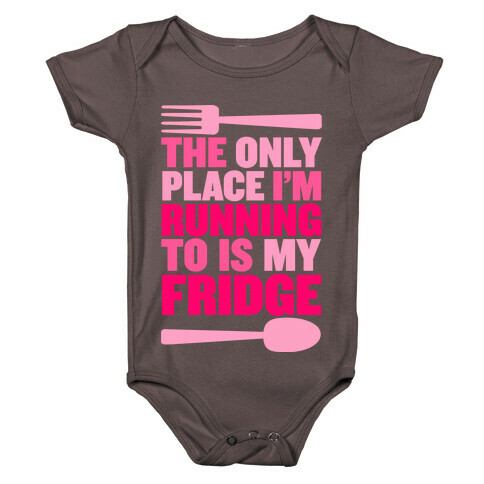 Running to My Fridge Baby One-Piece