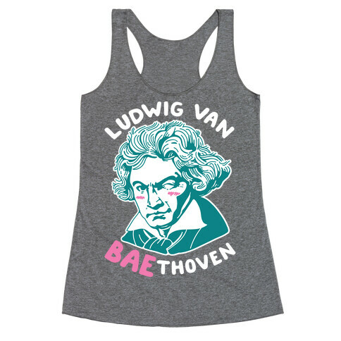 Ludwig Van Baethoven Racerback Tank Top