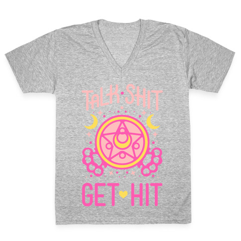 Talk Shit Get Hit V-Neck Tee Shirt