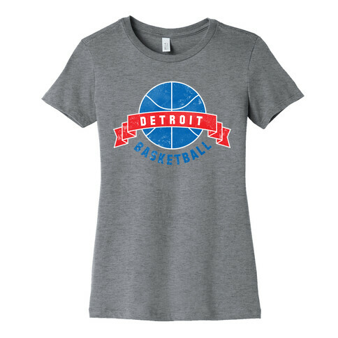 Detroit Basketball Womens T-Shirt