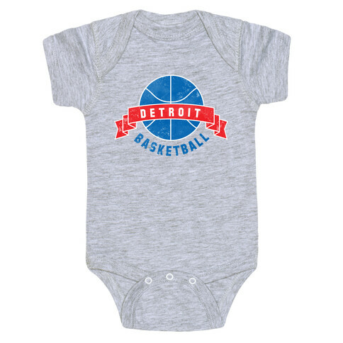 Detroit Basketball Baby One-Piece