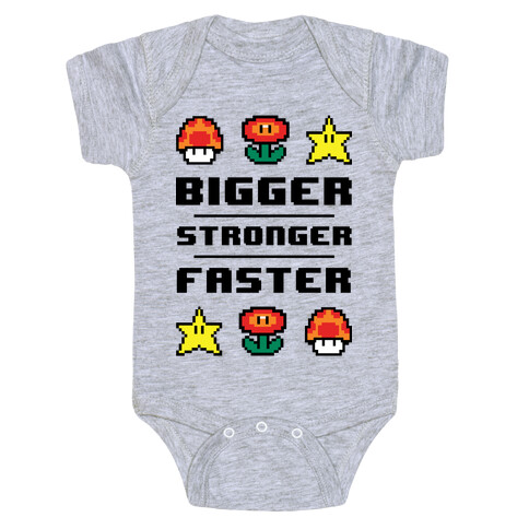 Bigger Stronger Faster Baby One-Piece