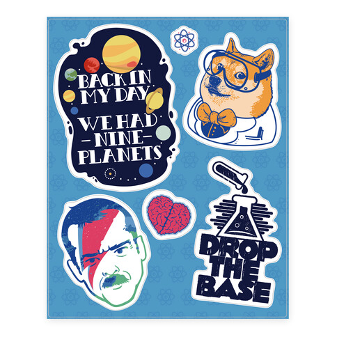 Science Fan Stickers and Decal Sheet