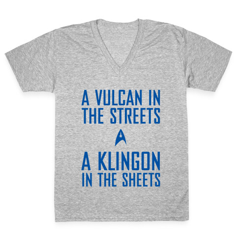 A Vulcan In The Streets V-Neck Tee Shirt