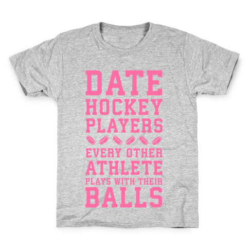 Date Hockey Players. Kids T-Shirt