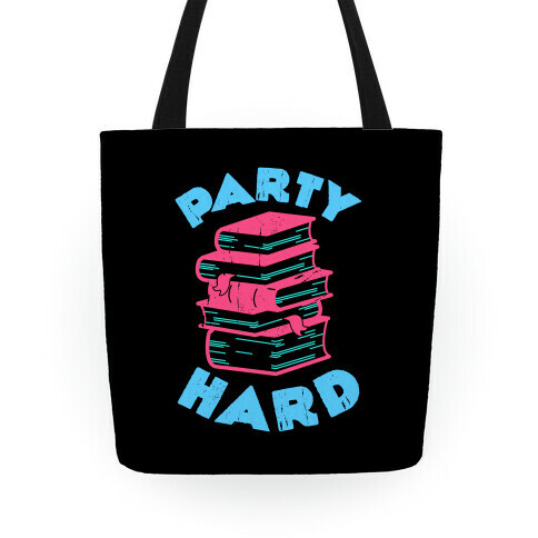 Party Hard Book Stack Tote