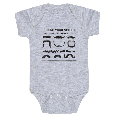 Choose Your Stache' Baby One-Piece