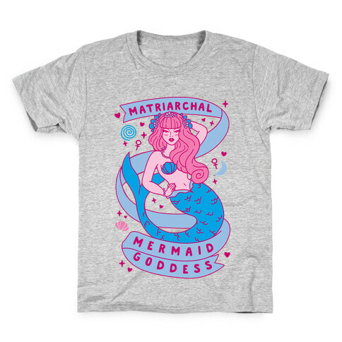 Matriarchal Mermaid Goddess Kids T-Shirt