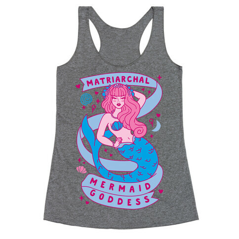 Matriarchal Mermaid Goddess Racerback Tank Top
