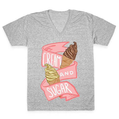 Cream And Sugar V-Neck Tee Shirt