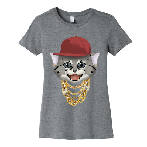 Gucci Links, Gangsta Cat Womens T-Shirt