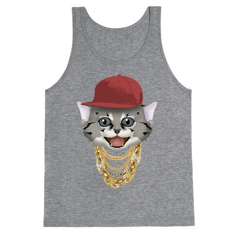 Gucci Links, Gangsta Cat Tank Top