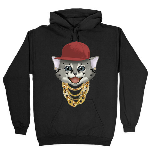 Gucci Links, Gangsta Cat Hooded Sweatshirt