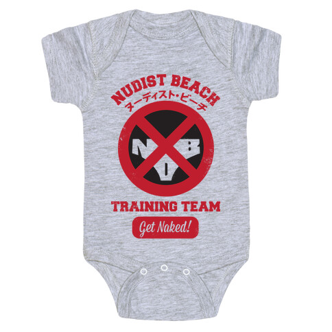 Nudist Beach Training Team Baby One-Piece