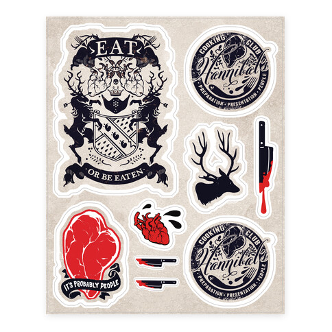 Hannibal  Stickers and Decal Sheet