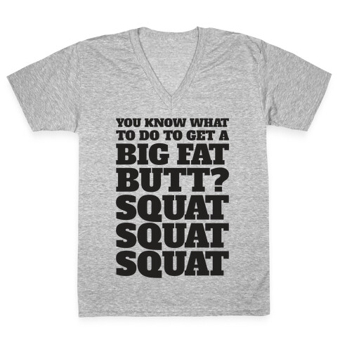 Wiggle Squats V-Neck Tee Shirt