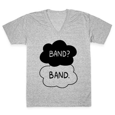 Band? Band. V-Neck Tee Shirt