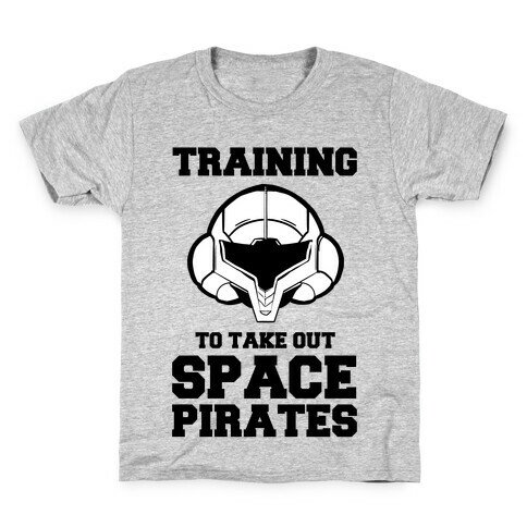 Training To Take Out Space Pirates Kids T-Shirt