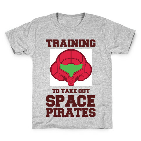 Training To Take Out Space Pirates Kids T-Shirt