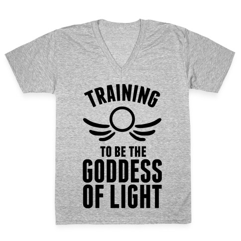 Training To Be The Goddess Of Light V-Neck Tee Shirt