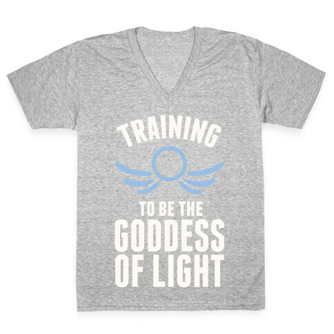 Training To Be The Goddess Of Light V-Neck Tee Shirt