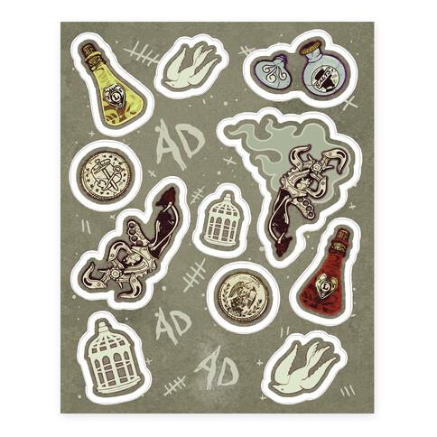 Bioshock Infinite Stickers and Decal Sheet