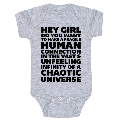 Fragile Human Connection Baby One-Piece