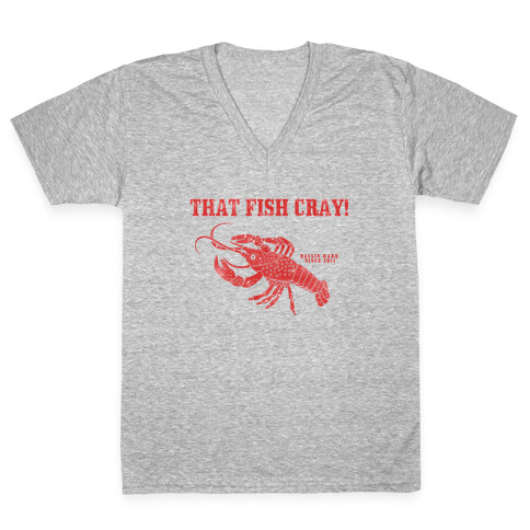 That Fish Cray! - Vintage V-Neck Tee Shirt