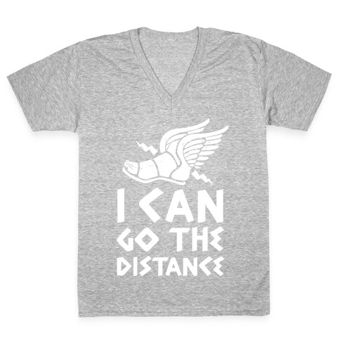 I Can Go The Distance V-Neck Tee Shirt