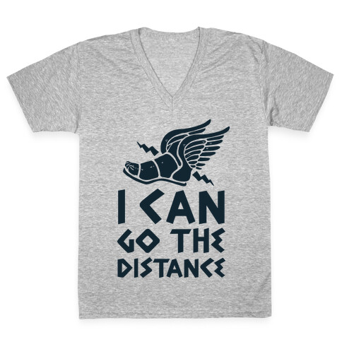 I Can Go The Distance V-Neck Tee Shirt