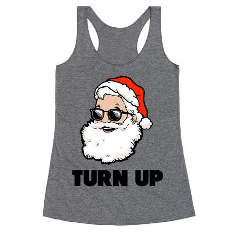 Turn Up (Santa) Racerback Tank Top