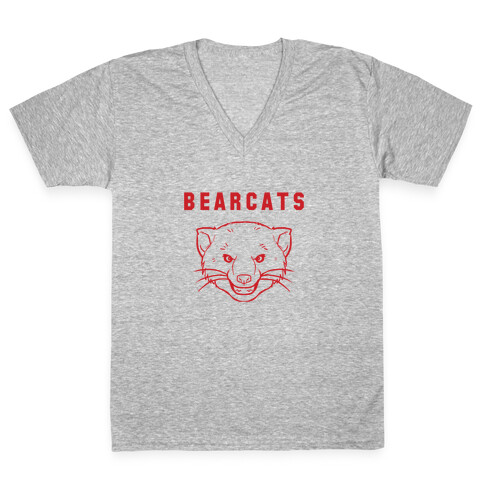 Bearcat Royal & White V-Neck Tee Shirt