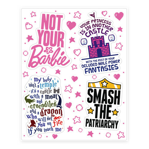 Nerdy Feminism  Stickers and Decal Sheet
