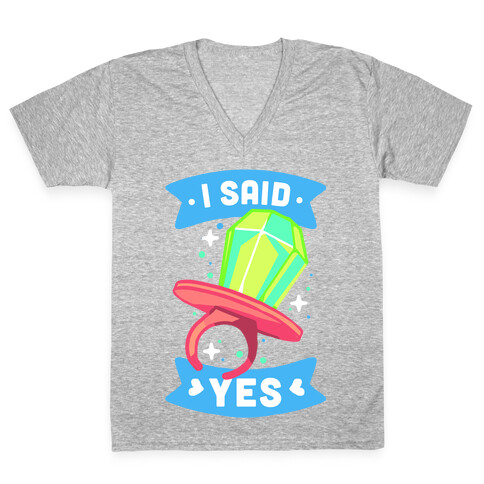 I Said Yes (Ring Pop) V-Neck Tee Shirt