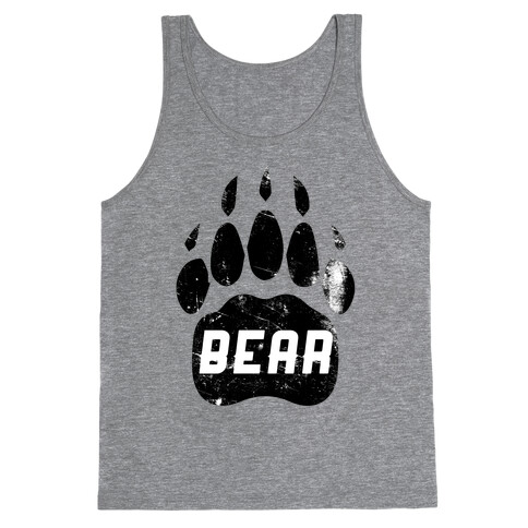 Bears Red Black& White Tank Top