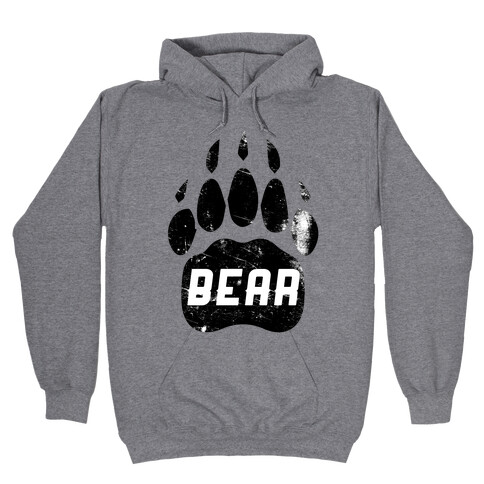 Bears Red Black& White Hooded Sweatshirt