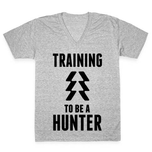 Training To Be A Hunter V-Neck Tee Shirt